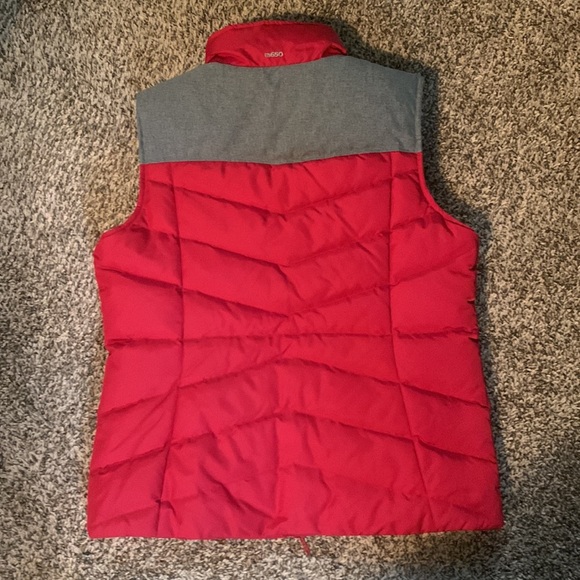 Eddie Bauer red highland EB650 down and Sherpa vest - Picture 2 of 5
